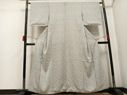 平和屋着物●お召　松竹梅亀甲文　正絹　逸品　AABJ3970ph