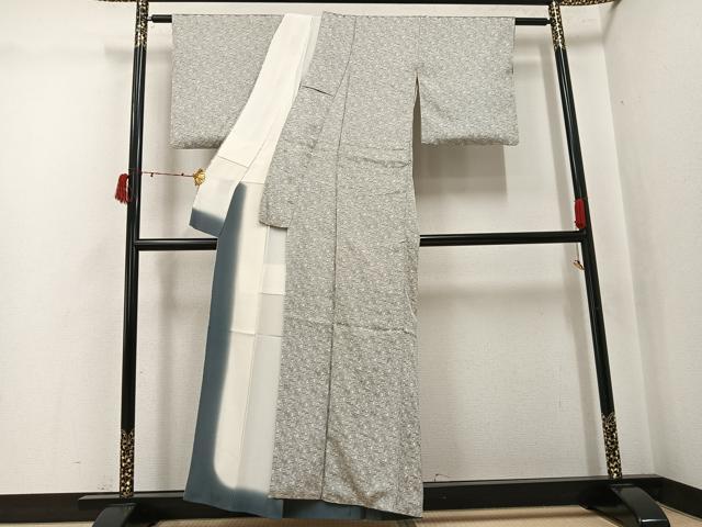 平和屋着物●お召　松竹梅亀甲文　正絹　逸品　AABJ3970ph