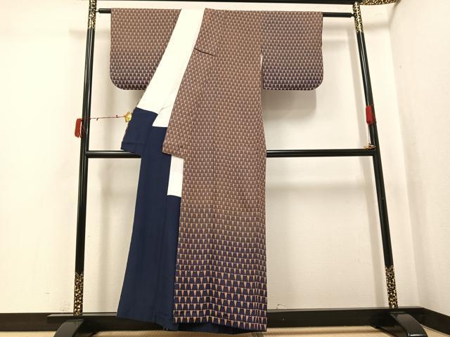 平和屋着物●訪問着　幾何学文様　正絹　逸品　AABJ3975ph