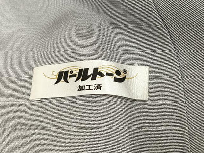 平和屋着物●訪問着　駒刺繍　浜松草花文　金彩　正絹　逸品　AABJ3983ph