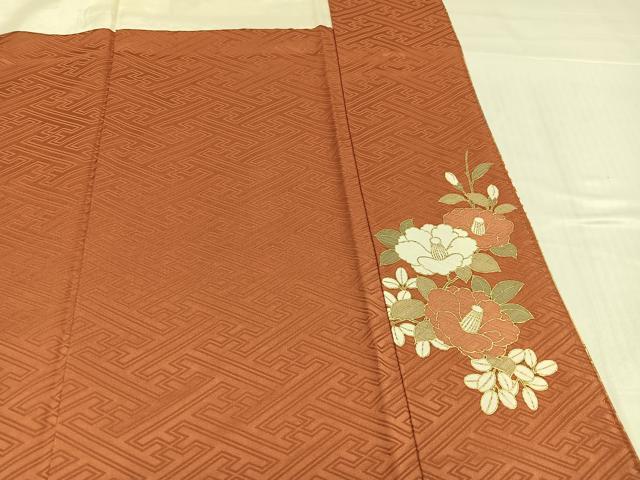 平和屋着物●豪華振袖　駒刺繍　花車文　金彩　正絹　逸品　AABJ3988ph