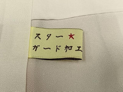 平和屋着物●訪問着　雪輪文　暈し染め　金彩　正絹　逸品　AABJ3991ph