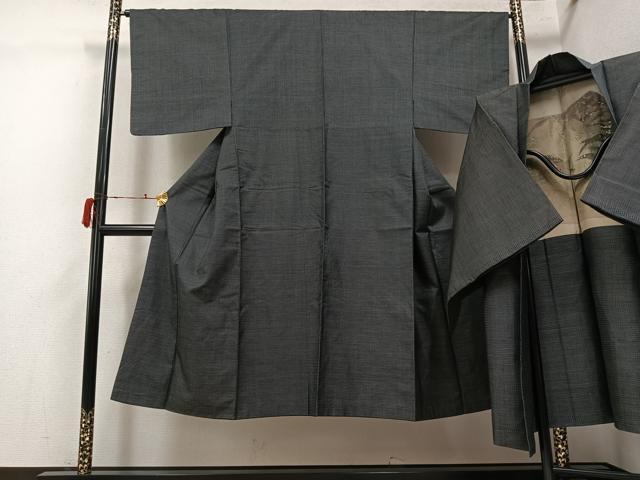 平和屋着物▼男性　本場大島紬　アンサンブル　100亀甲　総詰め　正絹　逸品　AABJ3993ph