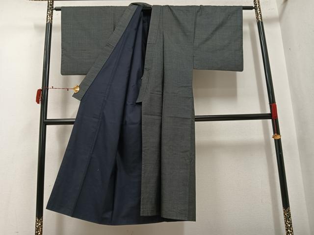 平和屋着物▼男性　本場大島紬　アンサンブル　100亀甲　総詰め　正絹　逸品　AABJ3993ph