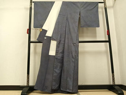 平和屋着物●本場大島紬　染大島　霞文　正絹　逸品　未使用　AABJ3998ph