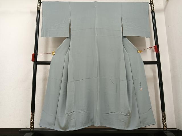 平和屋着物●本加賀友禅作家　成竹登茂男監修　色無地　蕎麦切色　正絹　逸品　AABJ4000ph