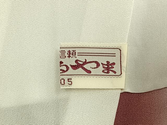 平和屋着物●上質な小紋　花唐草文　まるやま扱い　正絹　逸品　AABJ4005fy