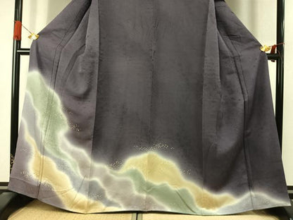 平和屋着物●色留訪問着　道長散らし文様　暈し染め　金彩　正絹　逸品　AABJ4017fy