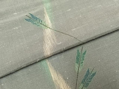 平和屋着物●上質な紬　矢羽文　正絹　逸品　未使用　AABJ4028fy