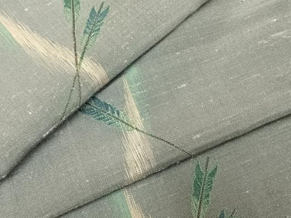 平和屋着物●上質な紬　矢羽文　正絹　逸品　未使用　AABJ4028fy