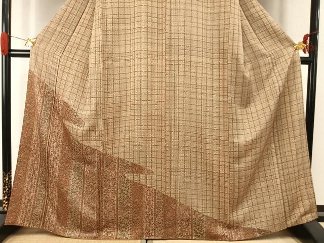 平和屋着物●訪問着　草花文　正絹　逸品　AABJ4031fy