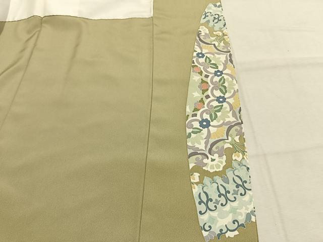 平和屋着物●豪華色留袖　作家物　駒刺繍　吉祥花文　金彩　正絹　逸品　AABJ4045fy