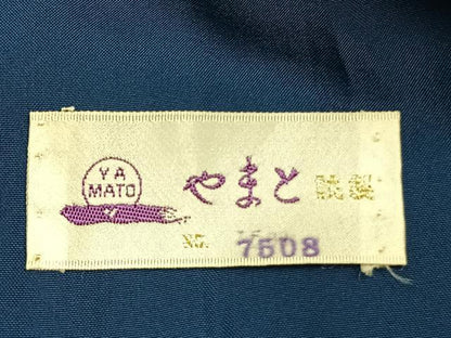 平和屋着物●訪問着　生紬地　絞り　幾何学文様　やまと誂製　正絹　逸品　AABJ4049fy