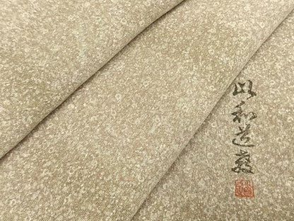 平和屋着物●上質な小紋　作家物　霞文　正絹　逸品　未使用　AABJ4055fy