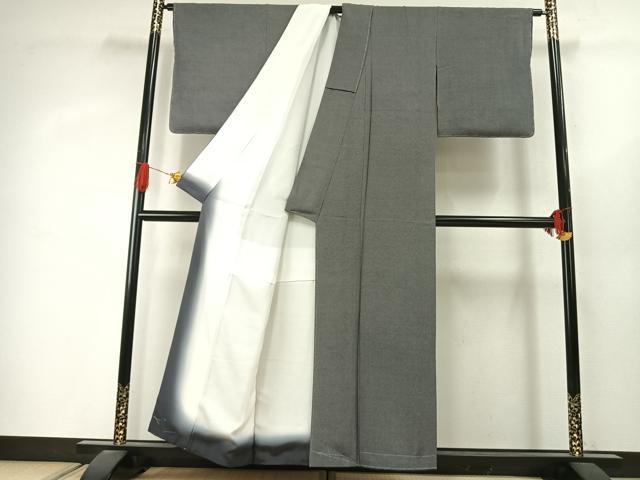 平和屋着物●江戸小紋　作家物　行儀　黒地　正絹　逸品　未使用　AABJ4056fy