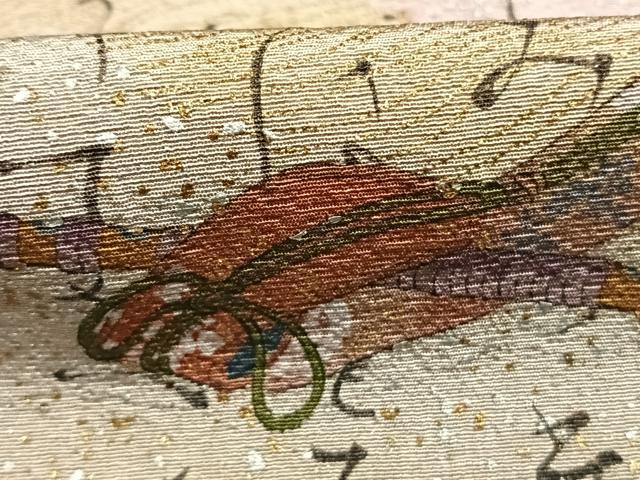 平和屋着物●訪問着　作家物　楽器文様　暈し染め　金銀彩　やまと誂製　正絹　逸品　AABJ4064fy