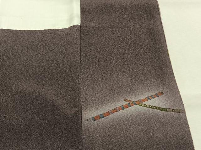 平和屋着物●訪問着　作家物　楽器文様　暈し染め　金銀彩　やまと誂製　正絹　逸品　AABJ4064fy