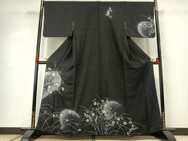 平和屋着物●訪問着　草花文　暈し染め　金彩　正絹　逸品　AABJ4067fy