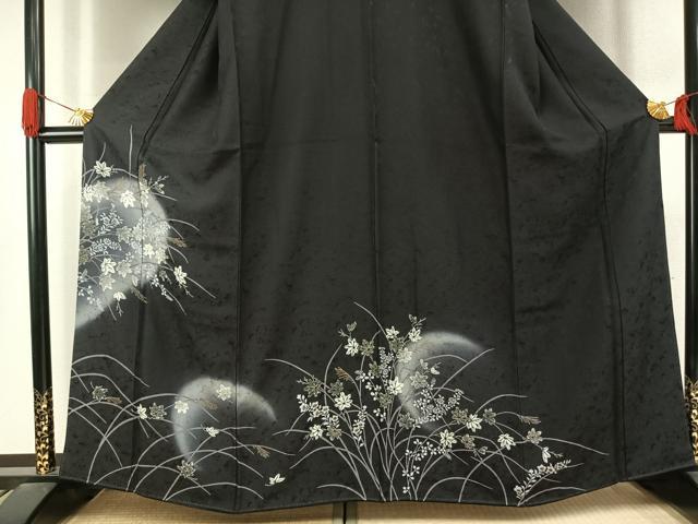 平和屋着物●訪問着　草花文　暈し染め　金彩　正絹　逸品　AABJ4067fy