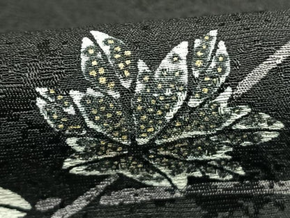 平和屋着物●訪問着　草花文　暈し染め　金彩　正絹　逸品　AABJ4067fy
