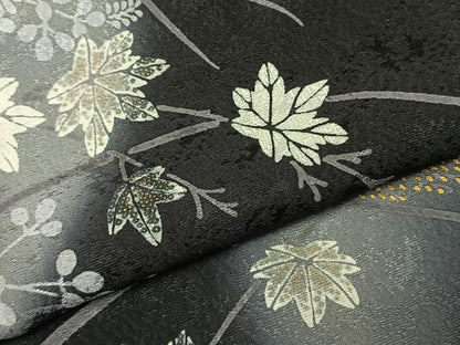 平和屋着物●訪問着　草花文　暈し染め　金彩　正絹　逸品　AABJ4067fy