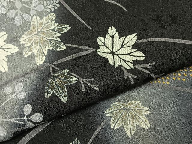 平和屋着物●訪問着　草花文　暈し染め　金彩　正絹　逸品　AABJ4067fy