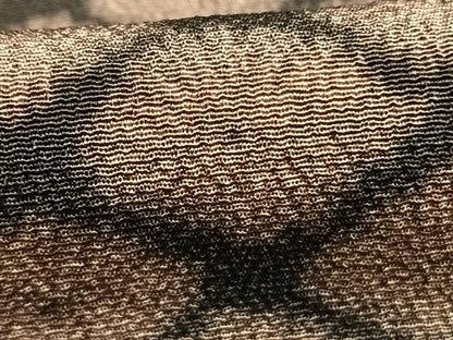 平和屋着物●訪問着　中国三大刺繍　汕頭刺繍　スワトウ刺繍　幾何学文様　暈し染め　正絹　逸品　AABJ4078fy