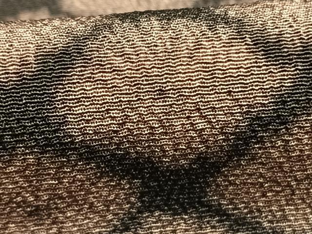 平和屋着物●訪問着　中国三大刺繍　汕頭刺繍　スワトウ刺繍　幾何学文様　暈し染め　正絹　逸品　AABJ4078fy