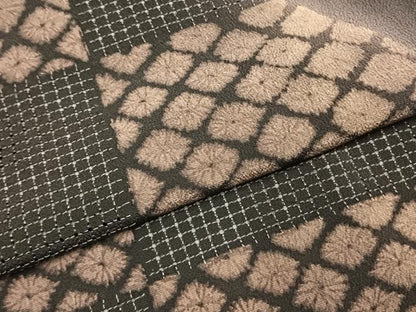 平和屋着物●訪問着　中国三大刺繍　汕頭刺繍　スワトウ刺繍　幾何学文様　暈し染め　正絹　逸品　AABJ4078fy