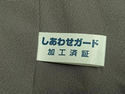 平和屋着物●訪問着　中国三大刺繍　汕頭刺繍　スワトウ刺繍　幾何学文様　暈し染め　正絹　逸品　AABJ4078fy