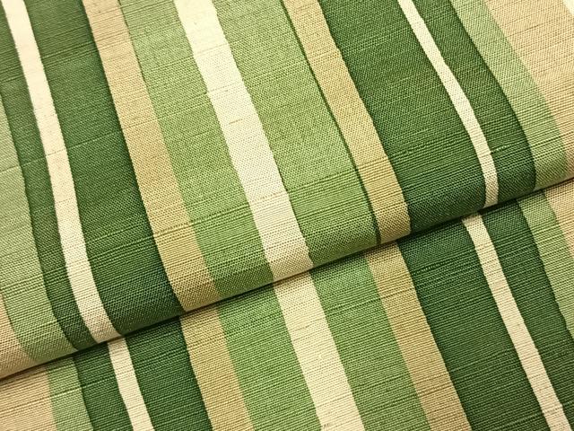平和屋着物●上質な紬　縞　正絹　逸品　AABJ4083fy