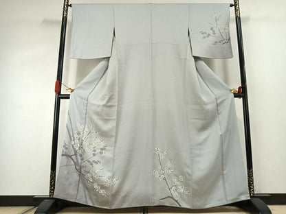 平和屋着物●山口倫由　訪問着　枝梅文　暈し染め　金彩　さが美扱い　正絹　逸品　AABJ4084fy
