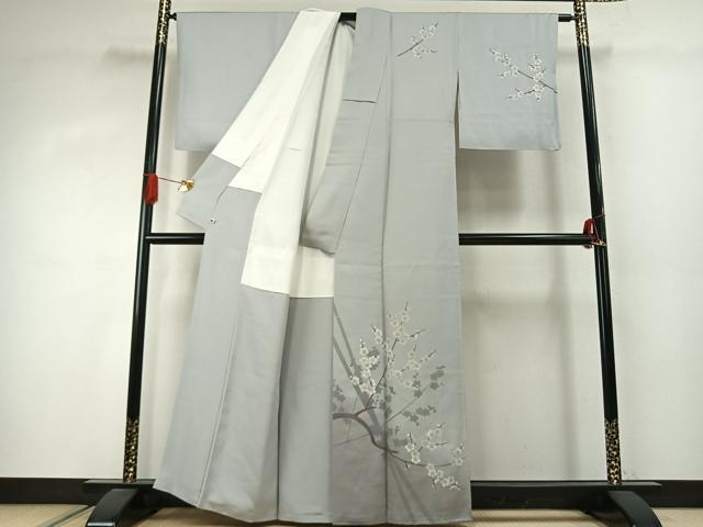 平和屋着物●山口倫由　訪問着　枝梅文　暈し染め　金彩　さが美扱い　正絹　逸品　AABJ4084fy