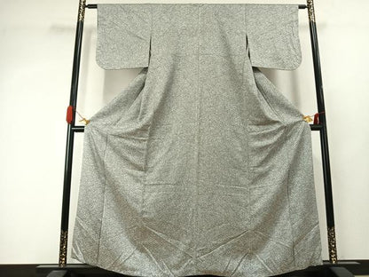 平和屋着物●上質な小紋　蝶尽くし　たたき染め　正絹　逸品　AABJ4089fy