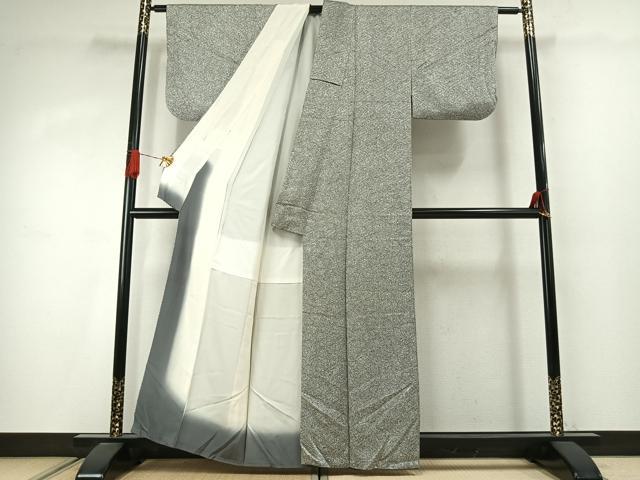 平和屋着物●上質な小紋　蝶尽くし　たたき染め　正絹　逸品　AABJ4089fy