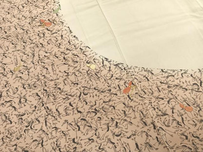 平和屋着物●訪問着　作家物　刺繍　瓢箪　河童　金糸　正絹　逸品　AABJ4093fy