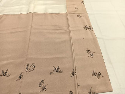 平和屋着物●訪問着　作家物　刺繍　瓢箪　河童　金糸　正絹　逸品　AABJ4093fy