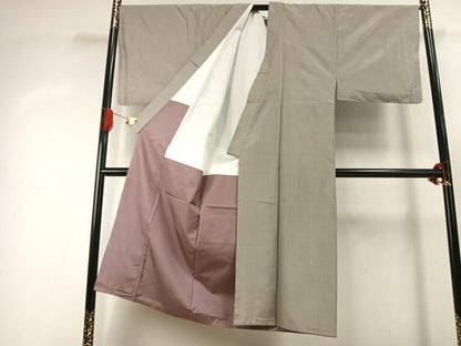 平和屋着物●男性　本場縞大島紬　縞　正絹　逸品　AABJ4099fy