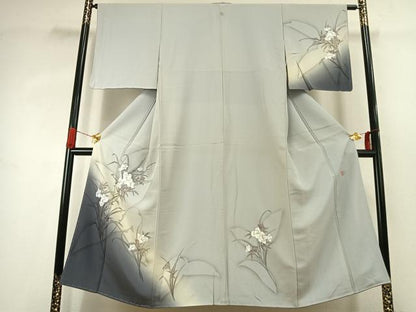 平和屋着物●京の匠日展作家　丹下雄介　訪問着　草花文　暈し染め　金彩　やまと誂製　正絹　逸品　未使用　AABJ4108fy