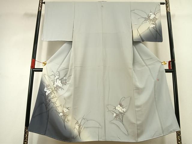 平和屋着物●京の匠日展作家　丹下雄介　訪問着　草花文　暈し染め　金彩　やまと誂製　正絹　逸品　未使用　AABJ4108fy