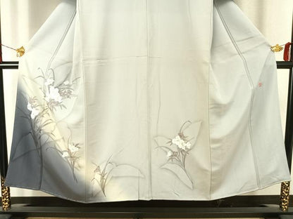 平和屋着物●京の匠日展作家　丹下雄介　訪問着　草花文　暈し染め　金彩　やまと誂製　正絹　逸品　未使用　AABJ4108fy