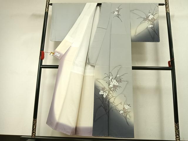 平和屋着物●京の匠日展作家　丹下雄介　訪問着　草花文　暈し染め　金彩　やまと誂製　正絹　逸品　未使用　AABJ4108fy