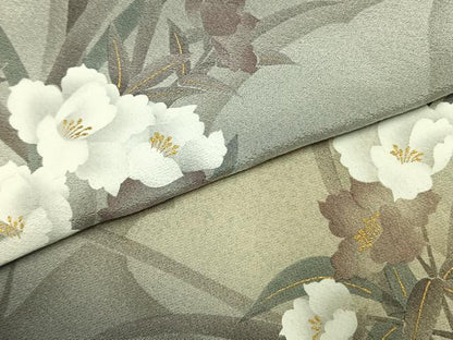 平和屋着物●京の匠日展作家　丹下雄介　訪問着　草花文　暈し染め　金彩　やまと誂製　正絹　逸品　未使用　AABJ4108fy