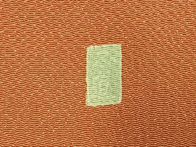 平和屋着物●訪問着　友禅　作家物　枝花文　鬼しぼ縮緬　正絹　逸品　AABJ4112fy