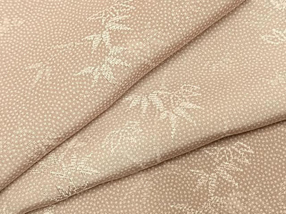 平和屋着物●江戸小紋　総刺繍　竹　正絹　逸品　未使用　AABJ4119fy
