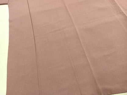 平和屋着物●上質な色無地　石竹色　正絹　逸品　未使用　AABJ4120fy