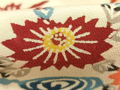 平和屋着物●上質な小紋　型染め　花鳥文　正絹　逸品　AABJ4123fy