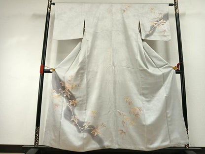 平和屋着物●訪問着　刺繍　南天文　暈し染め　正絹　逸品　AABJ4142fy