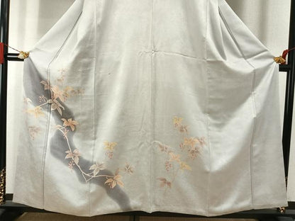 平和屋着物●訪問着　刺繍　南天文　暈し染め　正絹　逸品　AABJ4142fy