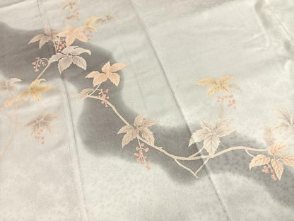 平和屋着物●訪問着　刺繍　南天文　暈し染め　正絹　逸品　AABJ4142fy